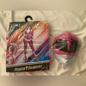 Disguise Pink Power Ranger costume & helmet set small 4-6 $80 value